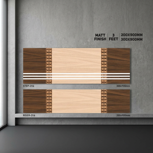 900x300mm & 900x200mm Porcelain Step Riser Tiles - Affordable Matte GVT Stair Treads Direct From Indian Factory - Product Image 4