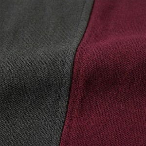 T-shirt homme bicolore contrastant noir, coton, style streetwear moderne, décontracté, manches courtes, design personnalisé - Product Image 3