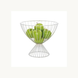 Metal <b>Silver</b> <b>Wire</b> Fruits Bowl Stylish New Design Fruit Basket Customized Decorative Kitchen Counter Organizer Fruits Bowl - Product Image 1