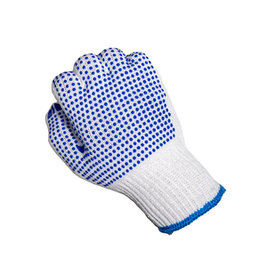 Protective Work Gloves for Material Handling and Assembly OEM <b>PVC</b> Dotted Safety Gloves Cotton Grip Gloves for Warehouse - Product Image 2