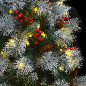 Árbol de Navidad Artificial Articulado con 300 LED, 94.5 Pulgadas de Altura, para Decoraciones Festivas - Product Image 3