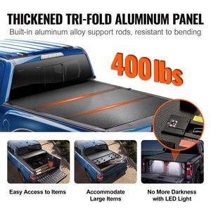 Copertura Tri-fold per Cassone Ram 1500 Fleetside 5.7FT 2009-2024, Compatibile con Modelli F-250 e PAO Classici/Nuovi - Product Image 3