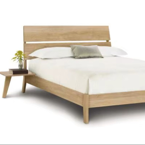 Wholesale Natural Wood Double Bed Frame <b>Light</b> <b>Oak</b> Finish Hotel Bedroom Set Factory Price | Pindel Handicraft - Product Image 1