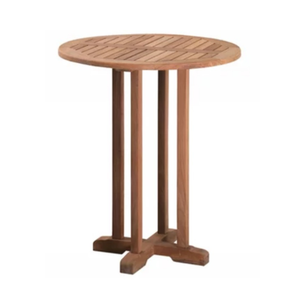Mesa de Centro Redonda de Madera de Teca a Precio de Mayoreo, Mesa de Bar para el Hogar, Mesa de Comedor, Fabricación en Indonesia - Product Image 1