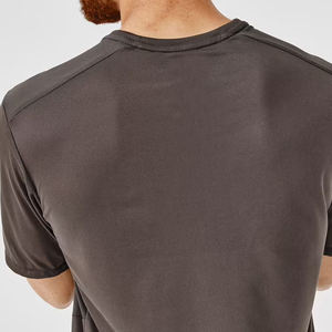 T-shirt décontracté pour homme 100% coton, manches courtes, coupe classique, devant uni, tricoté, écologique, 240g, nouvelle arrivée - Product Image 1