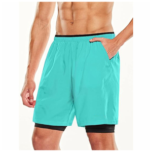 Stylish and Functional <b>Mens</b> 2-in-1 Sports <b>Shorts</b> Built-In <b>Compression</b> Liner Ideal for Training and Casual Wear - Product Image 6