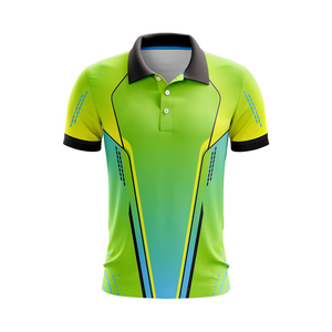 เสื้อโปโลคริกเก็ตแบบสั่งทำ แขนสั้น สำหรับทีม ผลิตจากผ้าแห้งเร็ว เหมาะสำหรับนักกีฬาอาชีพและสมัครเล่น - Product Image 6