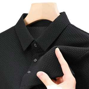 Camiseta de Jacquard de manga larga con cuello redondo y estilo de alta venta para hombres en diseño moderno y moderno de la India - Product Image 5