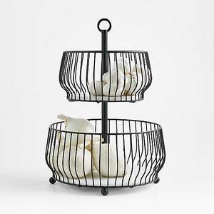 OEM Manufacturer Compact Iron Fruit <b>Basket</b> Storage Bowl For Kitchen Countertop Fresh Fruit <b>Display</b> Dining Table Organizer - Product Image 6