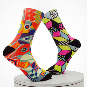 Calcetines de Tobillo con Patrón Geométrico Colorido, Transpirables, Tejidos, para Adultos, Estilo Casual de Verano, Múltiples Diseños, Superventas 2026 - Product Image 1