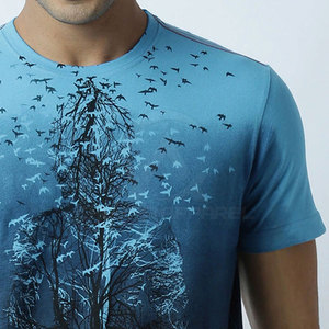 เสื้อยืดพิมพ์ลายเฉพาะสำหรับผู้ชาย ดีไซน์แขนสั้นสวมใส่สบาย เหมาะสำหรับแฟชั่นลำลองในชีวิตประจำวัน - Product Image 5