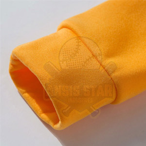 Sweat-shirt à capuche jaune pour homme Ansis Star Top, coupe classique, poche unie, décontracté, en polaire tricotée, impression numérique, hiver - Product Image 3