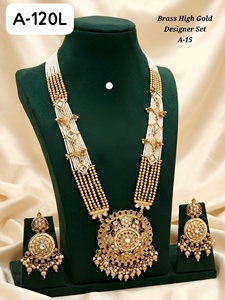 Parures de bijoux indiens anciens traditionnels, élégants colliers et coiffes de mariée pour femmes - Product Image 5