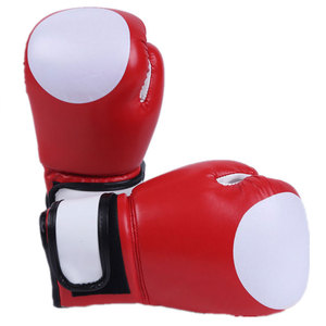 ถุงมือชกมวย Econex Sports สีน้ำเงิน หนังเทียม ระบายอากาศได้ดี แต่งสีแดง ปิดด้วยแถบตีนตุ๊กแก ปิดนิ้วมือเต็มรูปแบบ สำหรับฝึกซ้อม ปรับแต่งได้ - Product Image 4