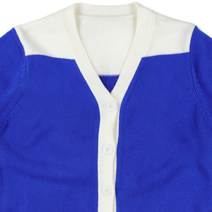 Cardigan d'hiver personnalisé en acrylique ZPB avec logo brodé sur le devant pour femmes, idéal pour les sororités et fraternités grecques, décontracté et respirant - Product Image 6