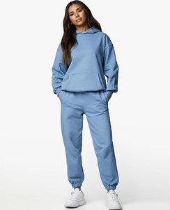Vente en gros Mode personnalisée Décontracté Dames Ensemble 2 pièces avec fermeture éclair pour femmes Ensemble de survêtements de survêtement - Product Image 2