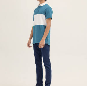 Nueva llegada Polo camisa hombres sólido Casual algodón Polo suelta de gran tamaño de manga corta hombres Polo camiseta ropa - Product Image 2