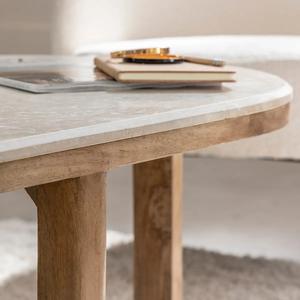 โต๊ะกาแฟวานดานา นิมบัส เครสต้า ทำจากไม้มะม่วงและหินอ่อน - Product Image 4