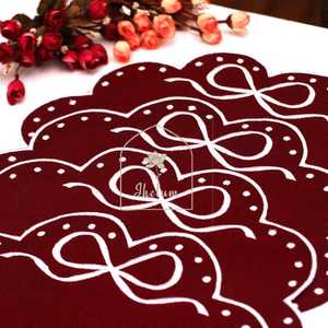 Beaded Glass Customized <b>Table</b> Place Mat and <b>Pads</b> with Bohemian Design Reusable Home Decor and Dining <b>Table</b> <b>Protector</b> - Product Image 5
