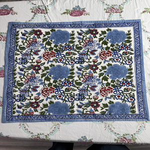 Serviettes en coton imprimées modernes de qualité hôtelière 60x60cm, durables, réutilisables, écologiques pour les restaurants et les repas à domicile - Product Image 6