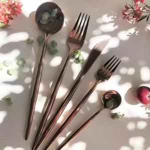 Ensemble de couverts en métal pour table, cuillère et fourchette, pour la table à manger, la cuisine, la restauration - Product Image 2
