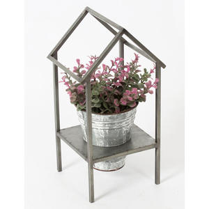 Pot de fleurs en métal minimaliste scandinave avec support surélevé, jardinière décorative d'intérieur pour salon, balcon - Product Image 3