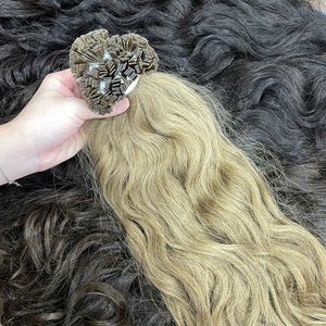 Extensiones de Cabello Remy Vietnamitas de Punta Plana, Rubias, Doble Trama, Alta Calidad, Precio al por Mayor, Producto de Belleza para Mujeres - Product Image 6
