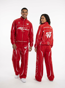 Conjunto Deportivo de Nylon con Estilo Personalizado, Chaqueta con Cierre Completo y Ribete Blanco, Pantalones Deportivos, Ropa Deportiva a Prueba de Viento - Product Image 6