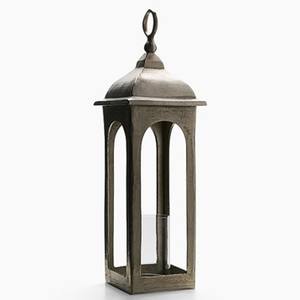 Lanterne suspendue en métal de style marocain vintage, en bronze ajouré, ornement décoratif en filigrane, lampe pour la maison, idéale pour les festivals islamiques. - Product Image 2