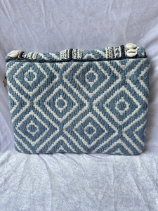 Bolso de hombro con solapa y adornos de conchas estilo bohemio de lujo indio, bolso bandolera étnico geométrico para mujer - Product Image 4