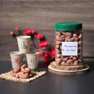 Special 500g Cashew <b>Nuts</b> Square Jar OEM Custom Grade Premium Roasted Buttery Salty Dried Organic Vietnam Style Wholesale - Product Image 3