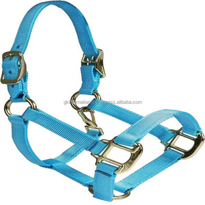 Halter de cheval en nylon de conception faite sur commande de construction de haute qualité dans beaucoup de couleurs et de tailles avec le matériel antirouille d'acier inoxydable - Product Image 5