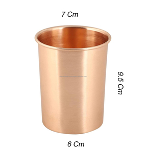 Nuevo vaso de agua de cobre para Ayurveda Yoga, vaso de tamaño personalizado saludable, agua martillada y jugo hecho a mano - Product Image 1