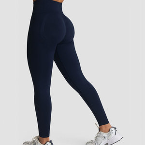 Ribbed Seamless Quick Dry Compression Breathable Scrunch <b>Butt</b> Women Sports <b>Leggings</b> Hip <b>Lifting</b> Lightweight Exercise Yoga Pant - Product Image 5