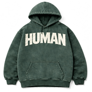 Sudadera con capucha extragrande para hombre, de algodón grueso, estilo lavado ácido, ropa urbana, cálida para invierno, informal, a la moda. - Product Image 1