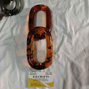 Decoración de Pared Moderna de Resina Acrílica con Eslabones de Cadena Pintados a Mano con Tema de Amor, Ecológica, Color Personalizado - Product Image 4