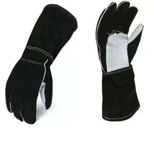 Gants de travail noirs chauffants pour soudage électrique, vêtement de sécurité de bonne qualité, pour soudeur, personnalisé - Product Image 2