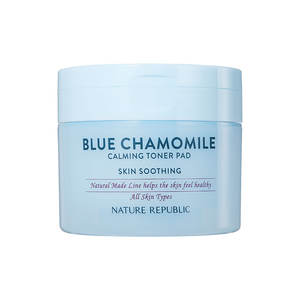 Discos Desmaquillantes Calmantes de Manzanilla Azul Nature Republic, 50 Unidades, Ingredientes Naturales, Origen Herbal - Product Image 1