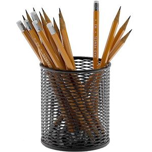Stylish Metal Desktop Pen Holder with Wire Design Compartments Perfect for <b>Office</b> Supply Storage and Desk Organization - Product Image 5