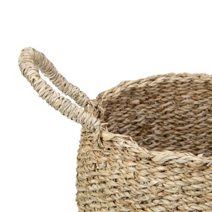 Ensemble de 3 paniers en jonc de mer naturel, faits à la main, paniers de rangement, vente en gros, écologiques, fabriqués au Vietnam - Product Image 6