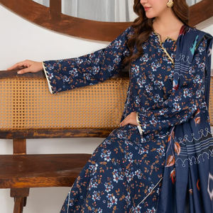 Nuevo Vestido Pakistaní de 3 Piezas para Mujer, Traje Khaddar de Primera Calidad, Ropa Casual para Dama, Vestido Khaddar en Venta - Product Image 1