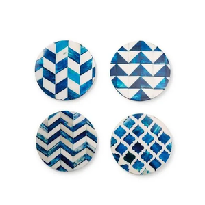 Sous-verre en os incrusté, design moderne, tapis et dessous de plat réutilisables, sous-verre en os incrusté, taille personnalisable, pour table d'hôtel - Product Image 3