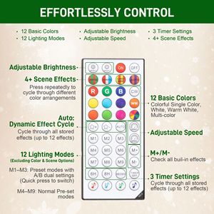 6ft Prelit RGB Dynamic <b>LED</b> Christmas <b>Tree</b> with Remote Control Daily Timer Hinged Design Easy Assembly Christmas Decorations - Product Image 6