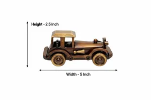SHUBHAM Customized Vintage <b>Car</b> Figurine Brass Metal Model Gold Plated <b>Polished</b> Antique Decor Home Display Ornament - Product Image 4