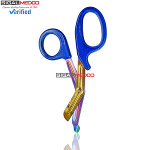 Ciseaux EMT en acier inoxydable de qualité supérieure, revêtement en titane multicolore arc-en-ciel, accessoire de mode moderne, durable et résistant - Product Image 3