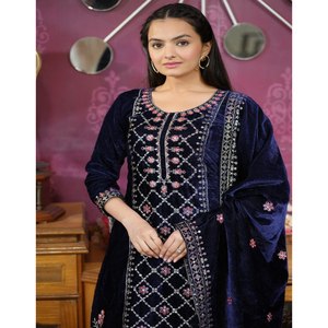 Ensemble de costumes de soirée pour femmes de créateur avec broderie séquentielle - Product Image 5