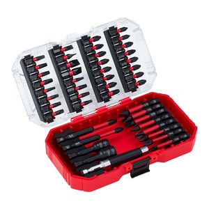 45-Piece Magnetic Phillips Slotted Square <b>Torx</b> Bit Hex Nut Sockets Extension Rod Drill Bits Set <b>Screwdriver</b> Bit Transparent Case - Product Image 6