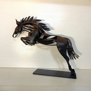 Decoración de Mesa de Metal con Diseño de Caballo Vintage, Ideal para Biblioteca, Sala de Estudio, Sala de Estar, Habitación de Invitados y como Adorno Interior Rústico y Elegante para Casa de Campo - Product Image 6