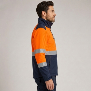 Unisex High Quality <b>Canvas</b> Safety <b>Jacket</b> Stand Collar Hi Visibility Safety <b>Jacket</b> for Workwear Safety <b>Jacket</b> Wholesale Cheap - Product Image 4