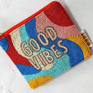 กระเป๋าใส่เหรียญปักมือประดับลูกปัดลายวากาย ดีไซน์พิเศษ กระเป๋าใส่เหรียญขนาดเล็ก กระเป๋าเย็บลายพร้อมซิปสำหรับผู้หญิง เด็กหญิง และเด็ก - Product Image 1